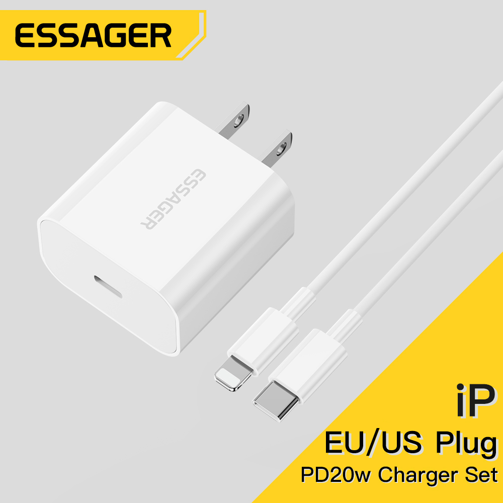 Essager Cáp sạc IP 8-16 20W cho bộ Type C sang C / L