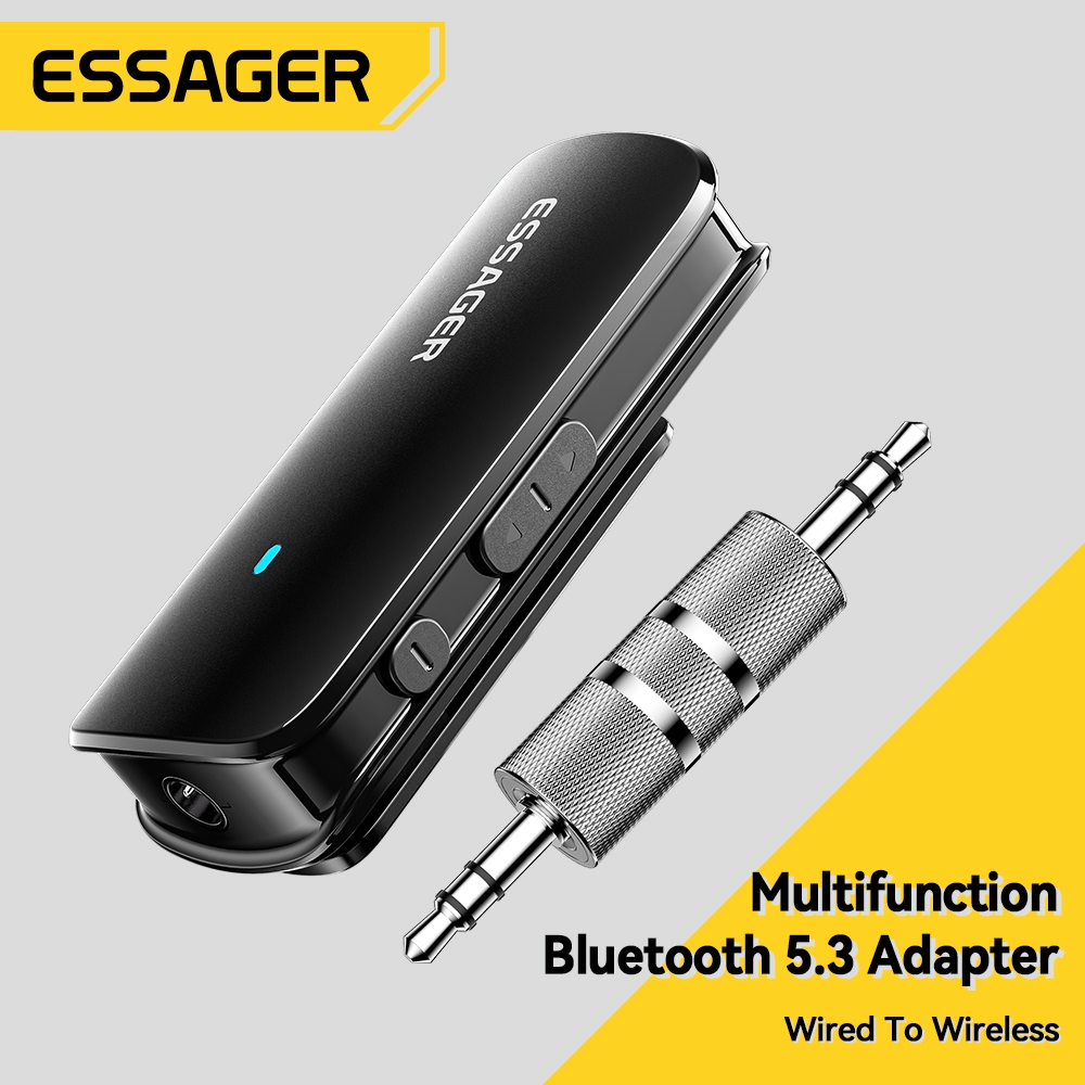 Essager Bộ Chuyển Đổi bluetooth Đa Năng Cổng 3.5mm type c Cho Xe Hơi