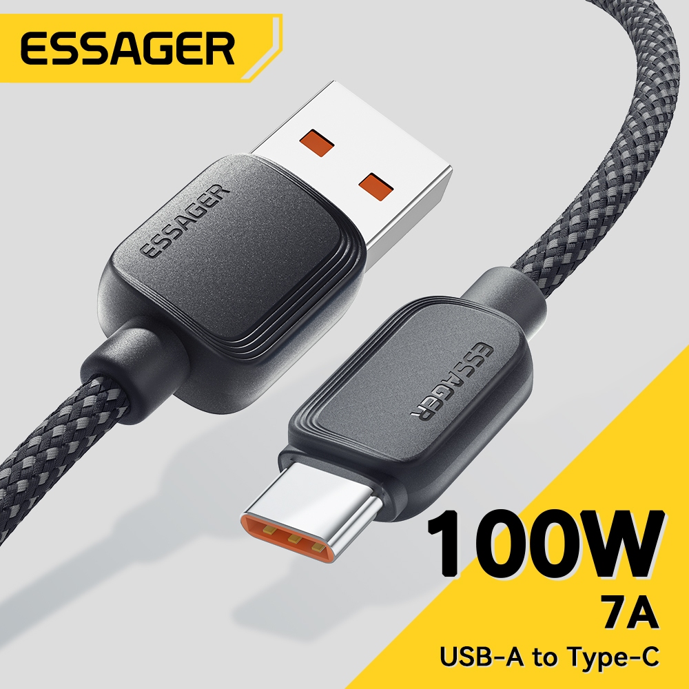 Essager Dây Cáp Sạc Nhanh usb 100w 7a 4 Màu Tùy Chọn