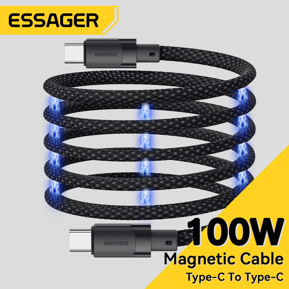 Essager Dây Cáp Sạc Từ Tính Type C 100 / 60W Cho samsung IP