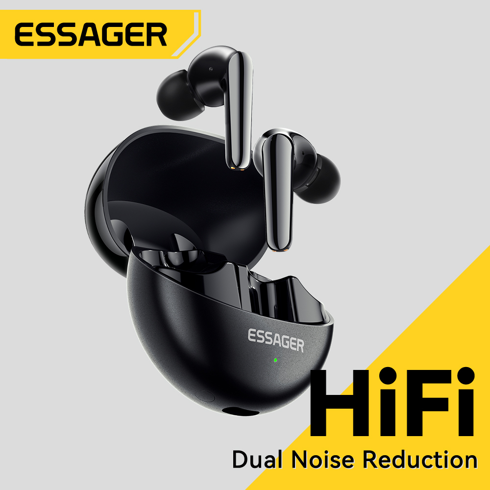 Tai nghe không dây Bluetooth Essager 5.3 Khử tiếng ồn chủ động Tuổi thọ pin 350Mah