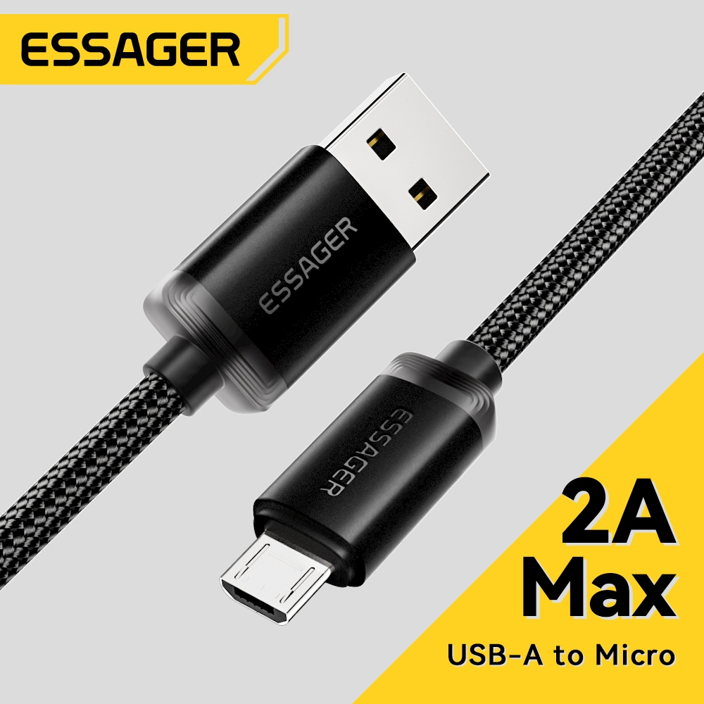 Cáp dữ liệu sạc nhanh USB-A sang Micro ESSAGER 2A
