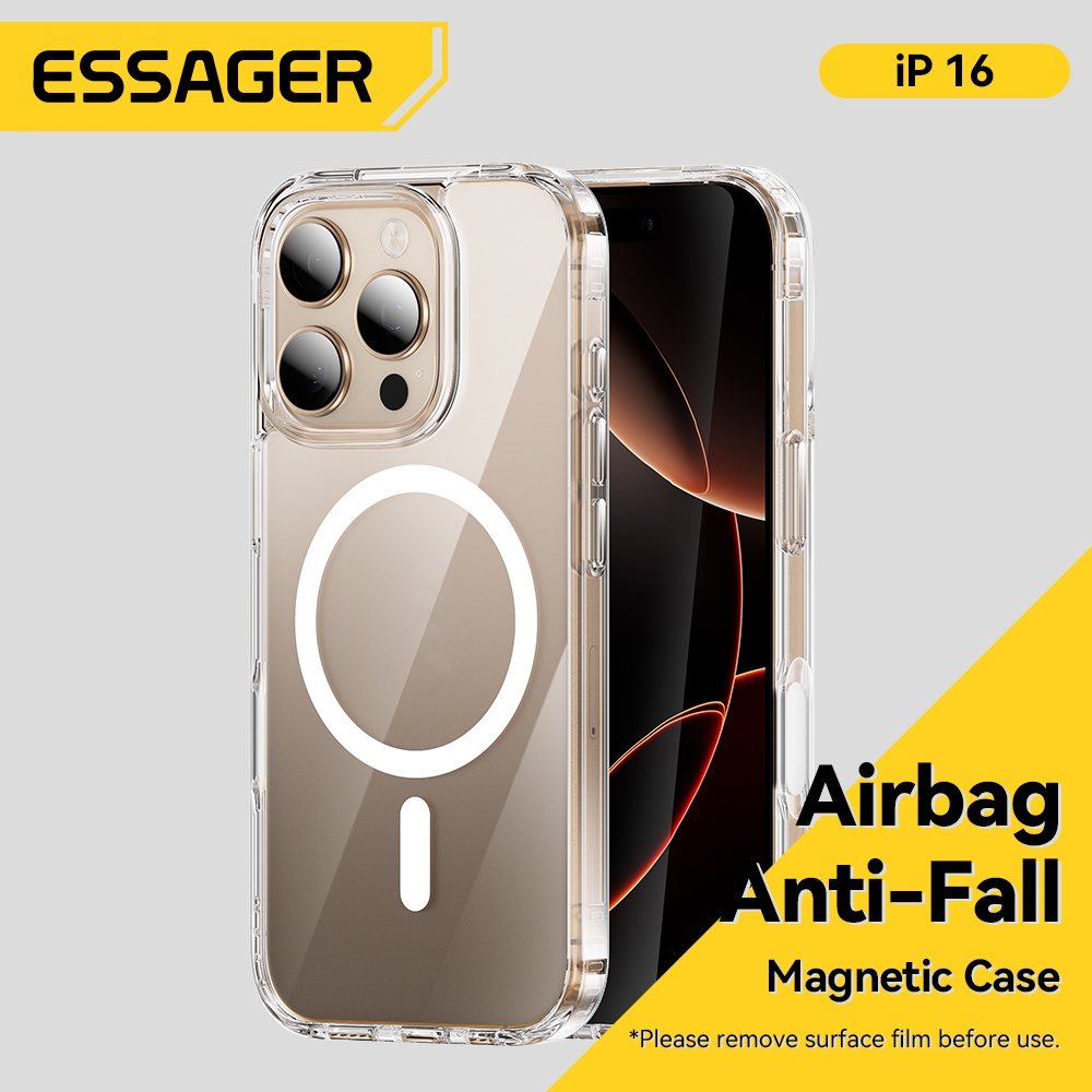 Essager Từ Tính Full Trong Suốt Điện Thoại Camera Chìa Khóa Trọn Gói Cho Ip 16 Full Series