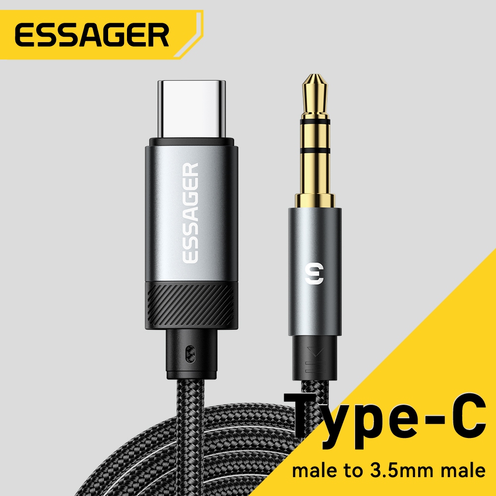 Essager Cáp Chuyển Đổi Âm Thanh 3.5 Mm USB C / L Sang 3.5 AUX Adapter Cho Điện Thoại Máy Tính Bảng Và Máy Tính