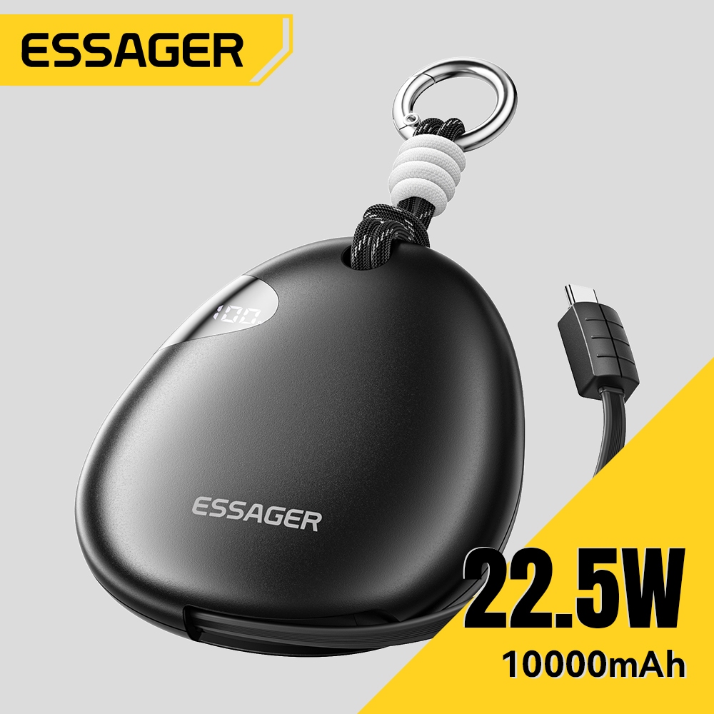 Essager Power Bank PD22.5W 10000MAH Tích hợp màn hình hiển thị LED 1 dòng tự mang