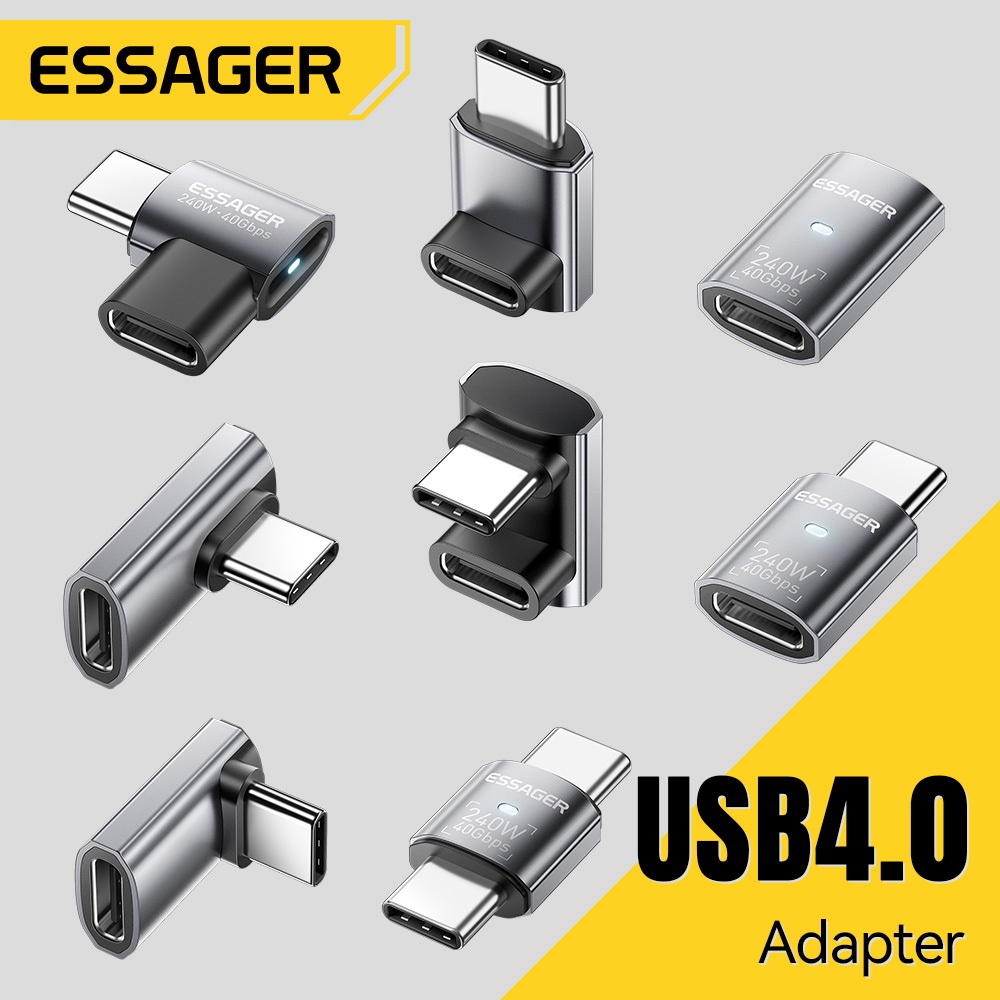 Bộ chuyển đổi sạc nhanh Essager USB 4.0 240W hỗ trợ truyền Video 8K @ 60Hz