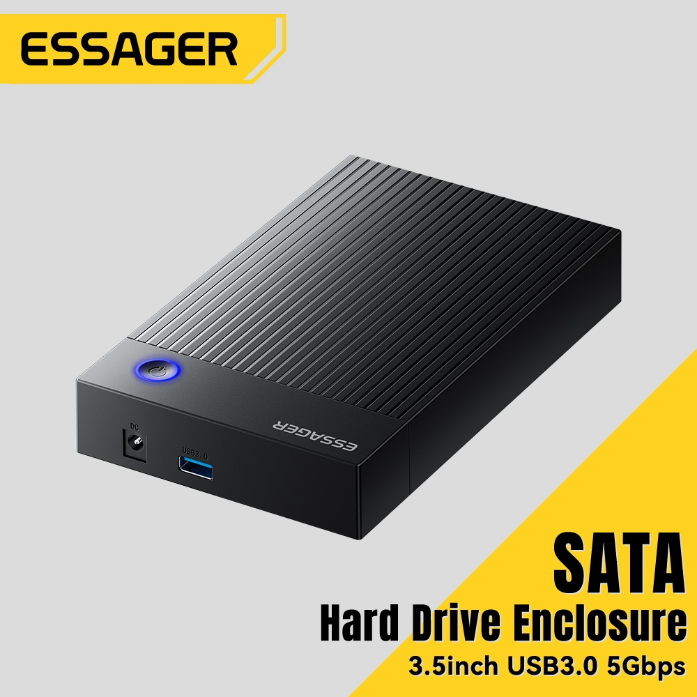 Essager 3.5 Inch SATA Vỏ USB 3.0 5Gbps Hộp Bảo Quản Đĩa Cứng Ngoài Hỗ Trợ Đĩa SSD UASP TRIM