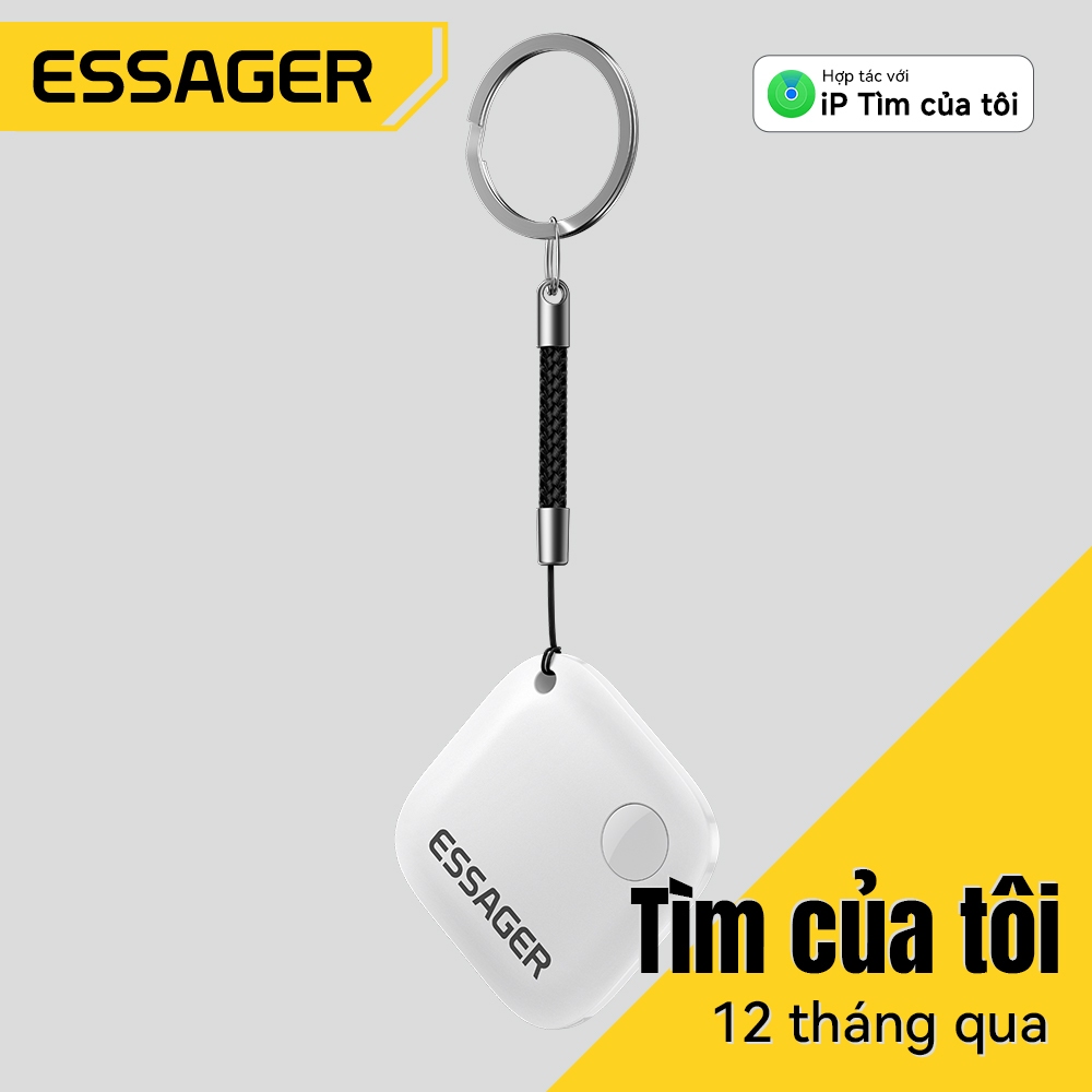 Essager Smart Bluetooth Tracker Định Vị GPS Finder Cho Chìa Khóa Ví Túi Hành Lý Thú Cưng iP Finder