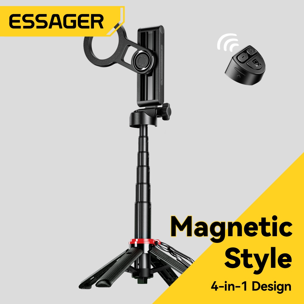 ESSAGER Mini Hidden Selfie Stick Tích Hợp Lưu Trữ Chân Máy Di Động Kính Thiên Văn Bluetooth Điều Khiển Từ Xa Điện Thoại Đa Năng Selfie Đứng