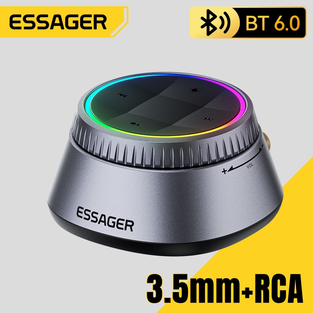 Bộ chuyển đổi âm thanh Bluetooth ESSAGER HIFI Âm thanh không mất USB ‐ C Nâng cấp Bộ khuếch đại loa có dây sang Bluetooth không dây với cáp RCA
