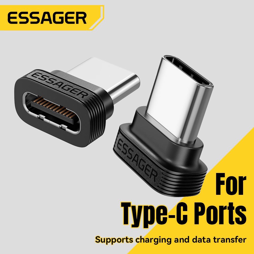 ESSAGER Type ‐ C Bộ bảo vệ cổng sạc TPE Không cần tháo để sạc Vỏ cổng chống bụi chống rò rỉ có kéo cho điện thoại Máy tính bảng Power Bank