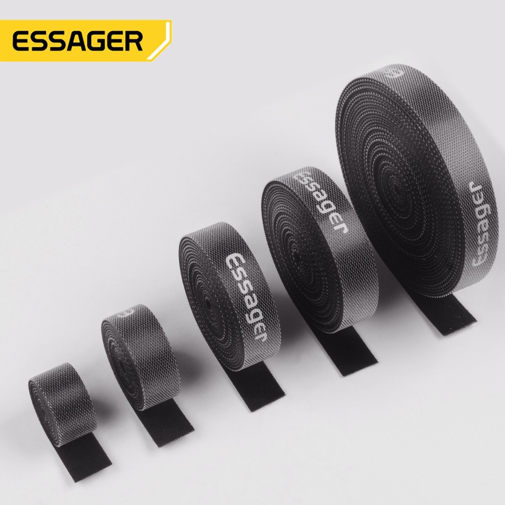 Cuộn băng quấn sắp xếp dây cáp ESSAGER dài 1-2m tiện dụng